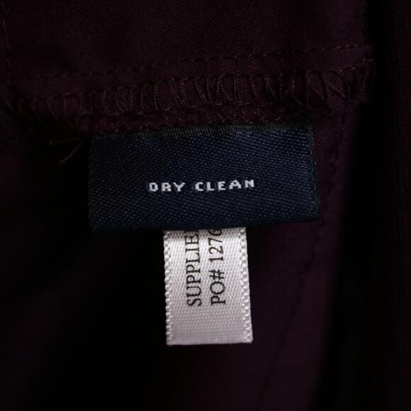 American Living Eggplant Tiered Ruffle V-Neck Sheath Cocktail Dress Size 4 - Picture 9 of 10